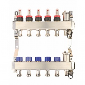 12 Port Stainless Steel Floor Heating Radiant Manifolds For Floor Heating Systems & Parts,Pex Floor Heating Manifold