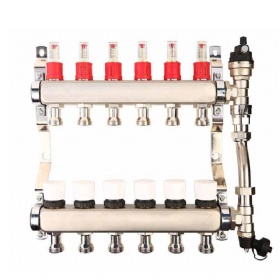 High Pressure Wholesale Price Stainless Steel Water Distribution Manifold 2-12 Ways Underfloor Heating Manifold