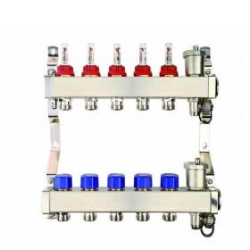 Free Sample Brass or Stainless Steel Water Manifold Heating Manifold High Temperature Underfloor Heating Manifolds