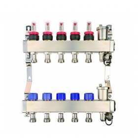 12 Port Stainless Steel Floor Heating Radiant Manifolds For Floor Heating Systems & Parts,Pex Floor Heating Manifold