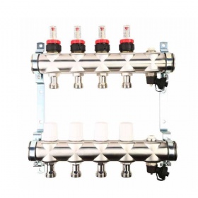 Brass or Stainless Steel Underfloor Heating Manifold For Water Plumbing