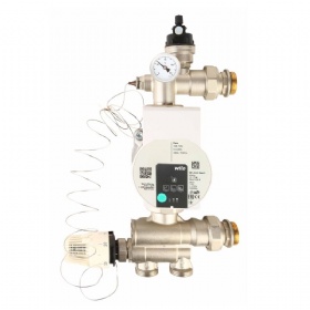 Brass Copper Hydronic Thermo Mixing Valve Ufh Blending Valve