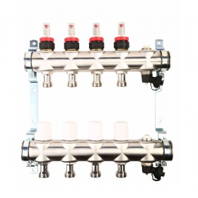 Brass or Stainless Steel Underfloor Heating Manifold For Water Plumbing