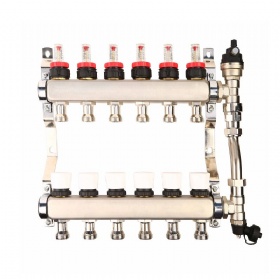 Efficient Stainless Steel 1/2 Inch 2 To 12 Loops Available Underfloor Heating Manifold For Optimized Home Heating Systems