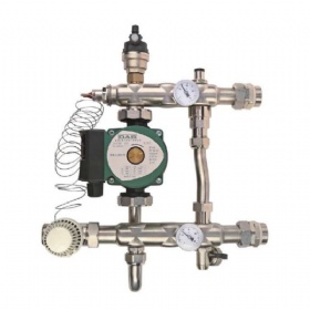 Floor Heating And Water Mixing System Compact Thermostatic Mixing Control Set