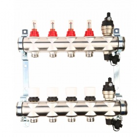 Floor Heating Systems Manifold Type Stainless Steel Manifold Bar For Underfloor Heating System