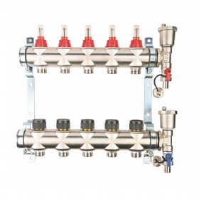 Flow Meter Water Pump Stainless Steel Heating Manifolds