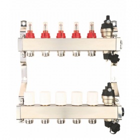 Heating Hvac Water Mixing Control System For House With Underfloor Heating System Manifold