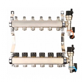 Premium Quality Customized Brass Pex Plumbing Distribution Floor Heating Systems Brass Water Manifold