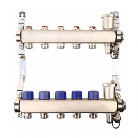 Underfloor Water Heating Distribution Stainless Steel Manifold For Home Heating System Manifold Floor Heating Set