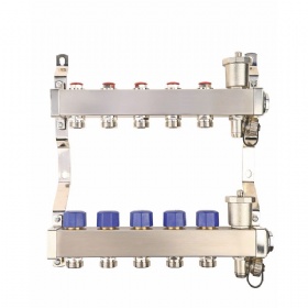 Water Separator Radiant Floor Heating Manifold Set For Underfloor Heating System