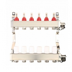 Wholesale 1 Way - 6 Way Manifold With Pex Fitting Compression Screw Adaptor For Underfloor Heating Hvac Thermostat Distributor