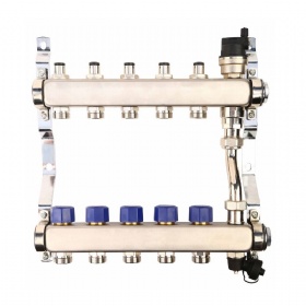 Wholesale Hydronic Floor Heating System Brass Water Underfloor Heating Manifold Collector