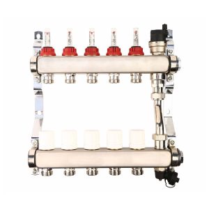KE14 Modular hydronic manifold for flexible heating circuit installation